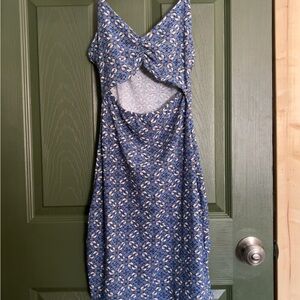 Soft Blue Floral Dress